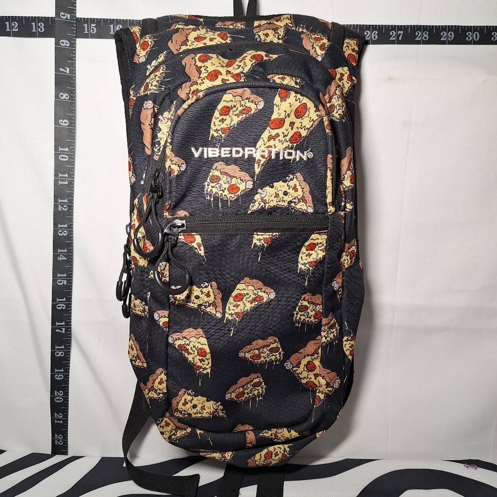 Vibedration Hydration Backpack - Pizza pattern w/o bladder - Used